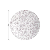 8 In. Blossom Circle Design Plastic Plates | 40 Count